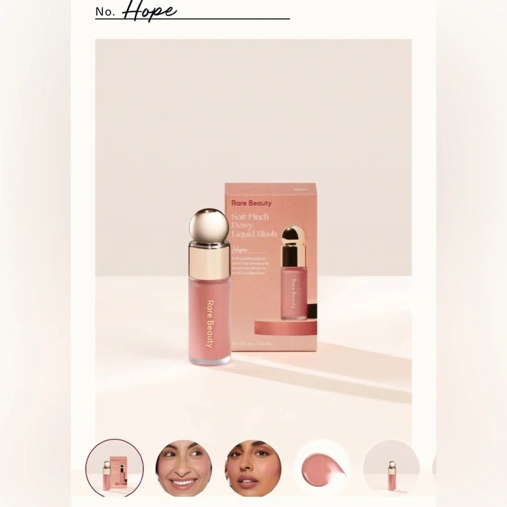 NWT Rare Beauty Soft Pinch Blush in Happy and Mini Softpinch Blush in Hope